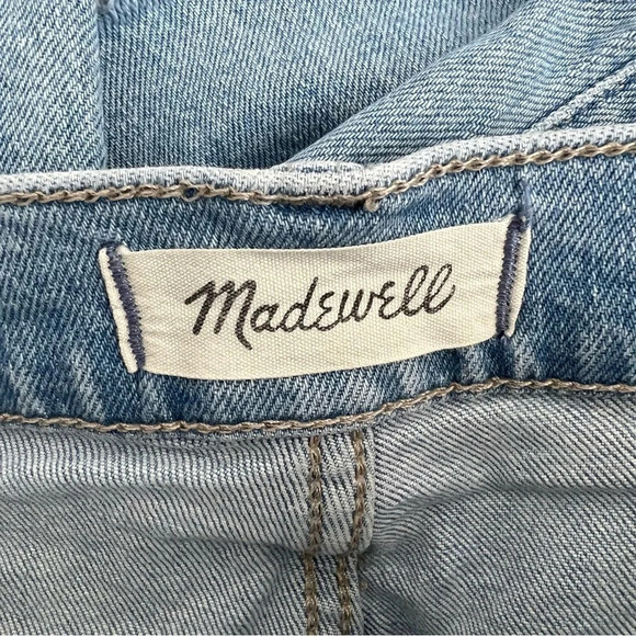 Madewell The Perfect Vintage Jeans Straight Leg Light wash Raw hem Size 24 - Picture 6 of 10